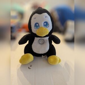 Flashlight Friends‎ Penguin Black White Bedtime Buddy Soft Cuddly Works 2013